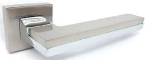 Ручка дверная KEDR R62-722 SN CP (сатин/хром)